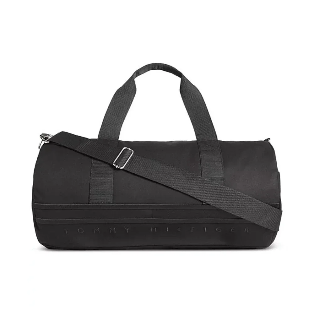 Tommy Hilfiger Men's Gino Monochrome Black‎ Duffle Bag NEW